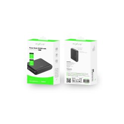 Rixus 20000mAh powerbank Sort