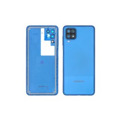 Samsung Galaxy A12 (Nacho) A127F bagcover Blue med linse OEM