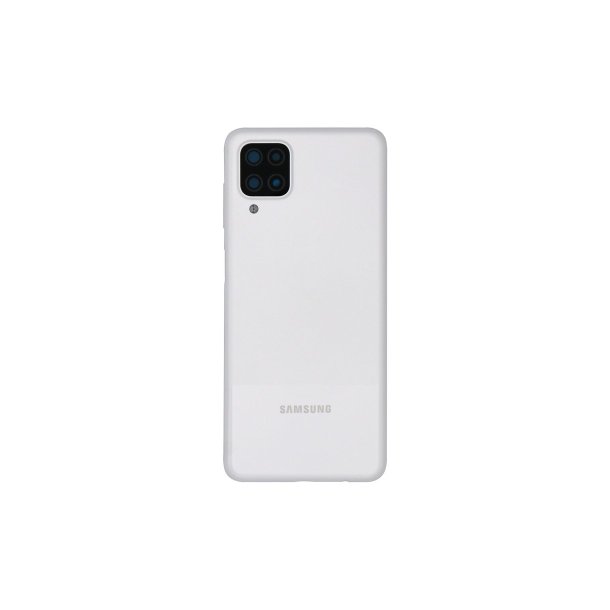 Samsung Galaxy A12 (Nacho) A127F bagcover White med linse OEM