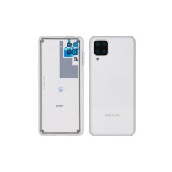 Samsung Galaxy A12 (Nacho) A127F bagcover White med linse OEM