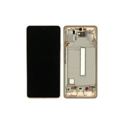 Samsung Galaxy A53 5G Sk�rm med ramme Peach 5G Display og Digitizer Service Pack
