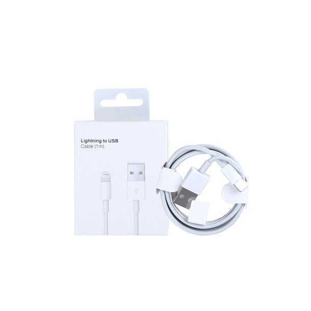 USB-A til Lightning Ladekabel 1m Hvid Apple-Kompatibel