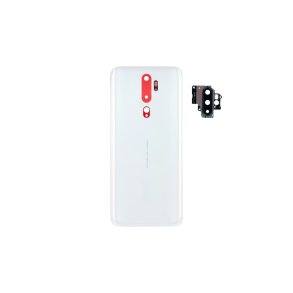 Oppo A5 (2020) bagcover White med linse OEM