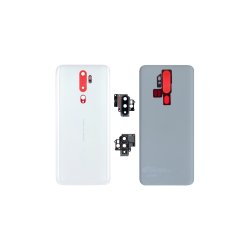 Oppo A5 (2020) bagcover White med linse OEM