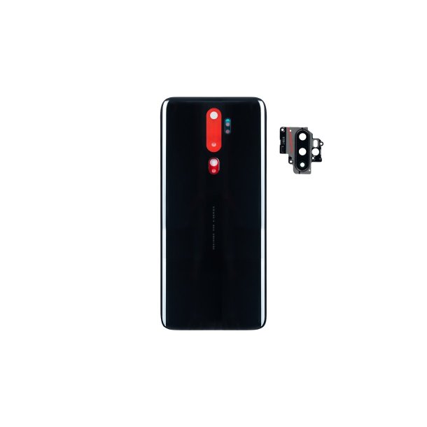 Oppo A5 (2020) bagcover Mirror Black med linse OEM