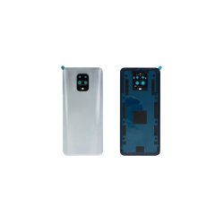 Xiaomi Redmi Note 9 Pro / Xiaomi Redmi Note 9S bagcover White med linse OEM