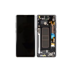Samsung Galaxy Note 8 N950F Sk�rm med ramme Sort Display og Digitizer Service Pack