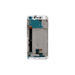 Xiaomi Redmi Note 5A / Xiaomi Redmi Y1 Sk�rm med ramme Hvid Display og Digitizer